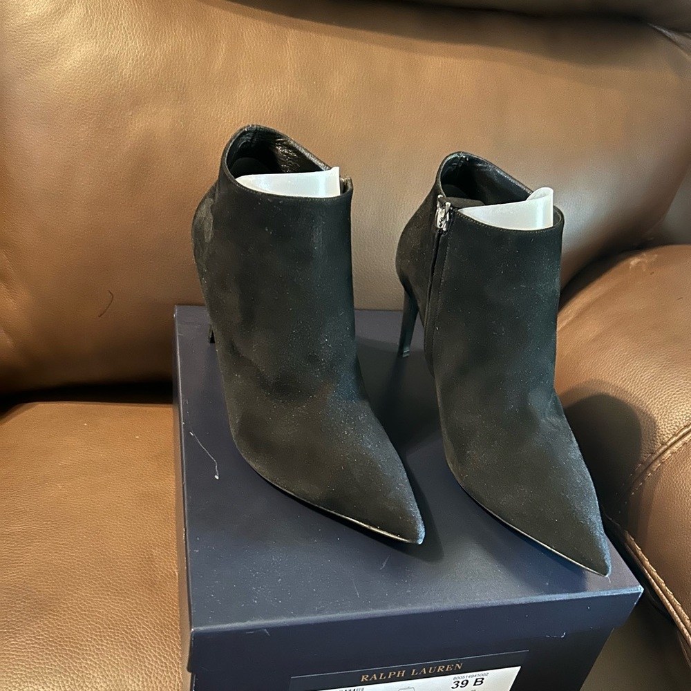 Ralph Lauren Elegant Black Ankle Booties